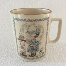 Vintage Sarah Kay mug - Japan - sweets shop scene - 6.5cm/2.5'' Ø - EUC
