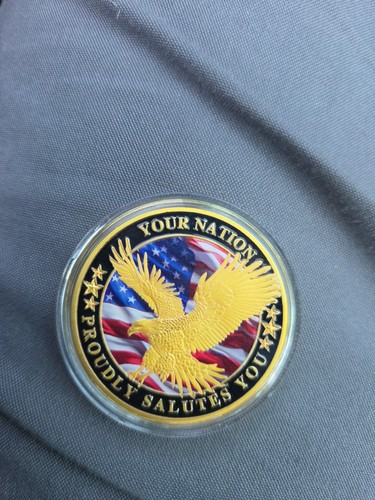 Salute military challenge coin - military,