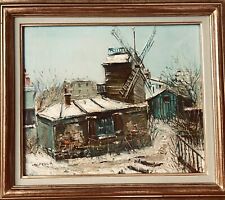 Charles Feola - (1917/1995) - Paris, Montmartre, Moulin De La Galette, signed oil