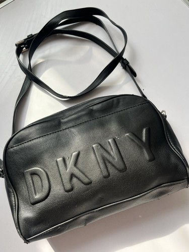 Dkny small black leather logo - dkny,