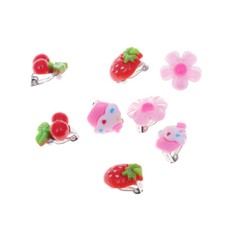 8pcs Earring Kids Ear Clip Girls Clip On Earrings Children Ear Clip