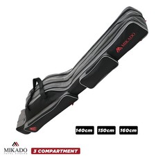 Mikado Fishing Rod Bag Holdall 3 Compartment - Carry Case Fishing Rods & Tackle
