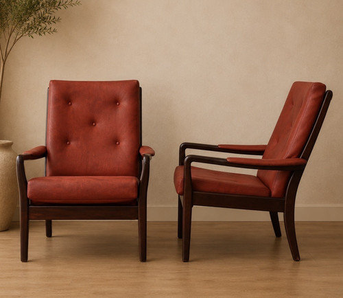 Pair 1960s scandinavian style - pair,