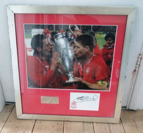 Steven gerrard hand signed - gerrard,