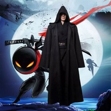 Star Wars Jedi Hooded Robe Halloween Sith Knight Wizard Cloak Costume Cosplay