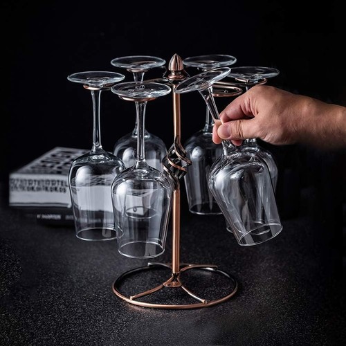 Rose gold metal wine - gold,