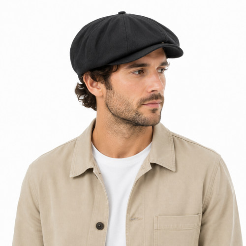 Flat cap with - with, 'shelby'
