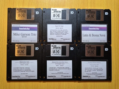 Vintage midi song files - midi, floppy