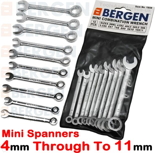 Bergen mini spanners 10pc - mini,
