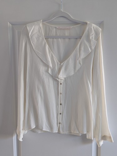 Zara cream blouse with - zara,