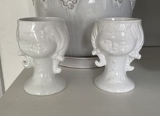 Pair / 2 X Vintage Ceramic