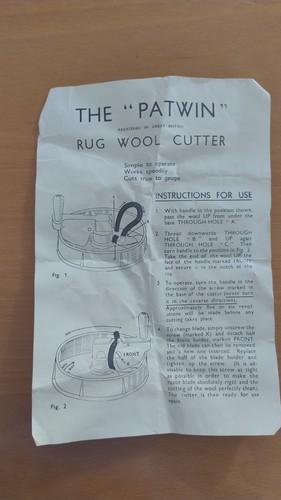 Vintage rug making - rug, tool