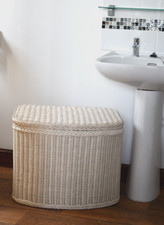 Shape wicker laundry basket - d,