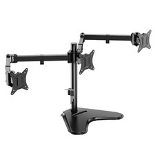 VonHaus Triple Monitor Stand for 17-27" Screens, Three Screen Adjustable Mount