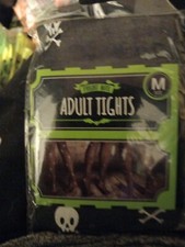 Adult Pirate Gothic Skull Crossbones Pirate Tights Fancydress Costume Accessory 