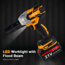 Cordless Electric Impact Wrench Gun 1/2'' Driver 520Nm High Torque Power Tool US