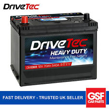 DriveTec Car Battery DM069 12V 70Ah 540A B9 3 Years Warranty T1 Starter Flat