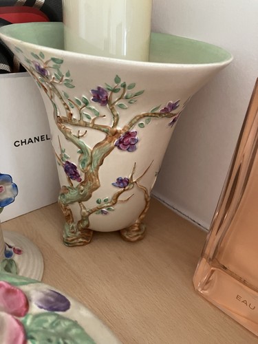 Clarice cliff trumpet vase - clarice, vase,
