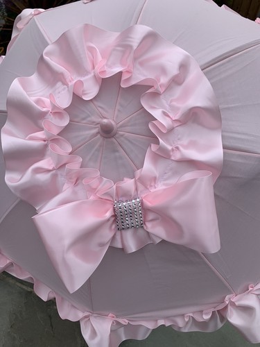 Pink ribbon and bling bow - pink,