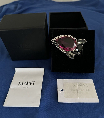 Mawi silver plated ring size