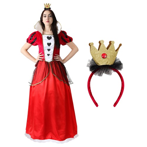 Queen hearts deluxe costume - hearts,