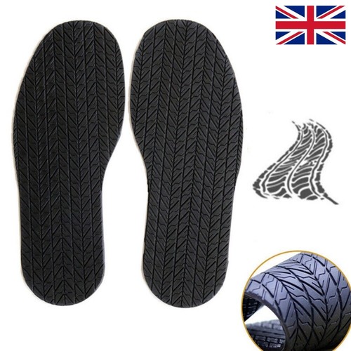 Black rubber stick soles - black,