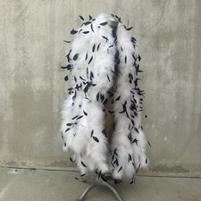 Vintage 1950s White Ostrich
