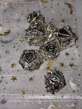 Silver Leaf Metal Set Of 7 DnD
