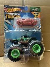 HOT WHEELS DIECAST MONSTER TRUCKS - Skeleton Crew With Car -Combined Postage