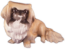 Superb Nymphenburg Porcelain Pekinese Dog Figurine Figure Porzellan Hund Figur