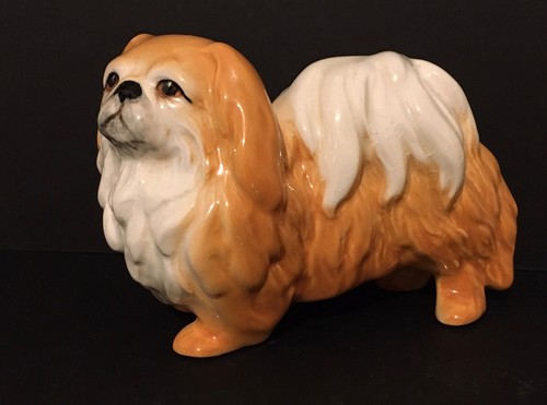 Vintage pekingese dog - pekingese,