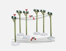 Department 56 Snow Village TELEPHONE POLES! Set of 6 with Box NEW 52656