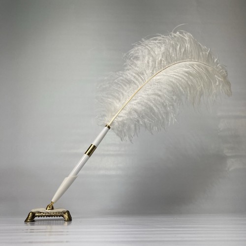 Vintage feather pen plume - vintage,