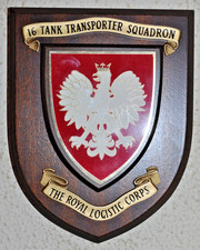 16 Tank Transporter Squadron Royal Logistic Corps regimental mess plaque RLC