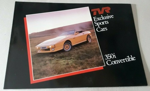Tvr 350i convertible brochure - convertible,