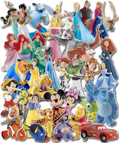 Disney figurines figures cake - disney,