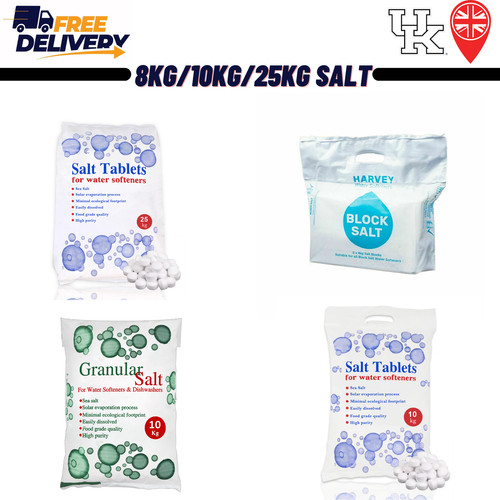 Water softening salt tablet - water,
