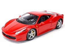 Ferrari 458 Italia F142 2009 Red Burago Diecast Scale Model Car 26003 1:24