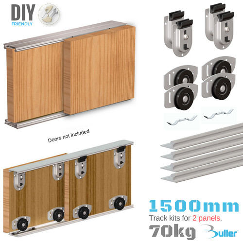 Sliding wardrobe door - wardrobe, track