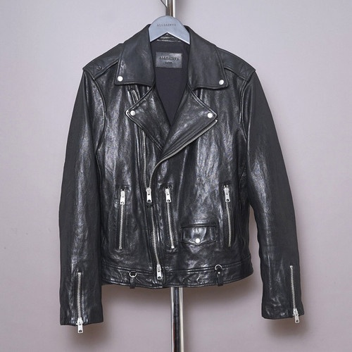 All saints leather jacket mens - saints,