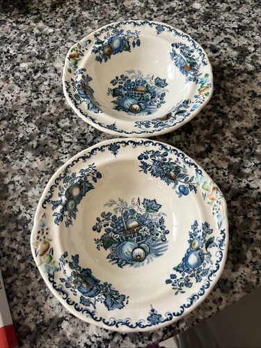 Masons ironstone blue - masons, fruit
