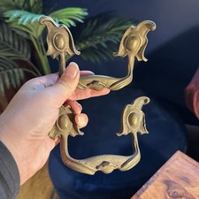 Pair Antique Style Brass