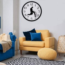 10 Inch OR 12 Inch Round Ministry Of Silly Walk Wall Clock Battery Operated Wall