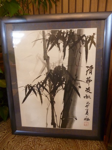 Original bamboo painting - painting, with