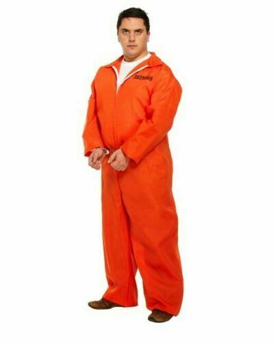 Prisoner convict mens orange - prisoner,
