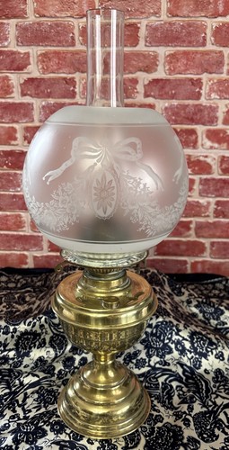 Stunning antique brass dual - brass,