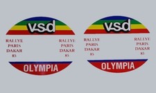 Adesivi tabelle vintage Paris Dakar -compatibili-decals-sticker