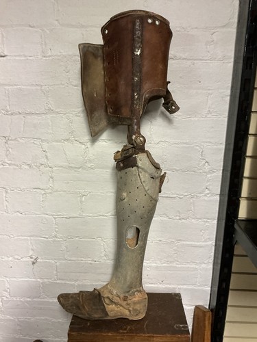 Antique prosthetic lower leg - prosthetic,