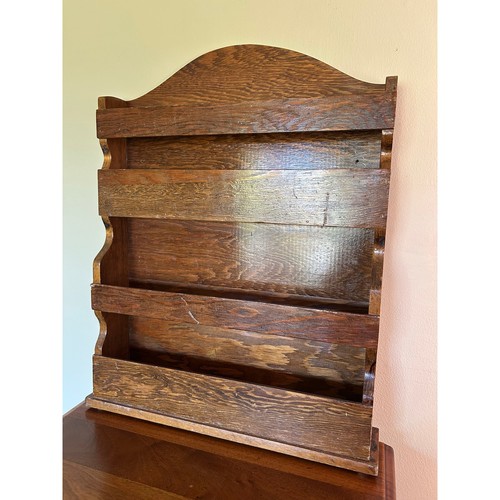 Vintage wooden wall shelf - wall,