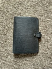 Filofax Personal Kent Leather Organiser Calculator Post-it Notes Maps